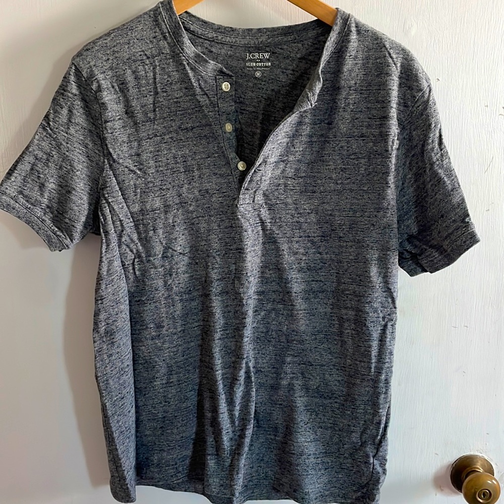Jcrew Henley gray shirt